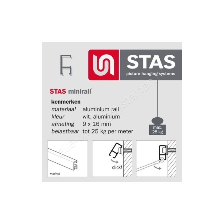 STAS Minirail Clipschroef