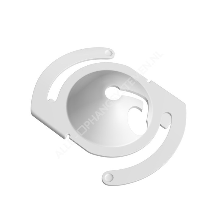GeckoTeq Ceiling clip white metal set incl. steel wire