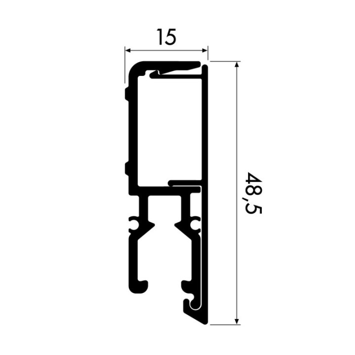 Newly R70 Museum Rail in white primer incl. Cover plate – 70kg