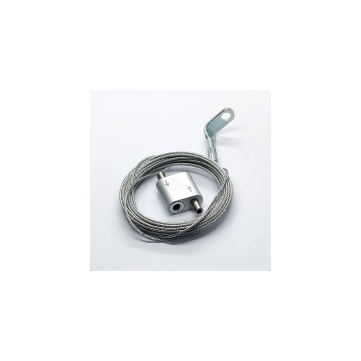 GeckoTeq Steel Wire with a 90° mounting eye and Loop Hanger set