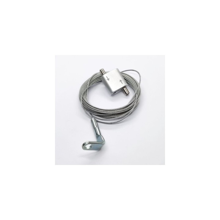 GeckoTeq Steel Wire with a 90° mounting eye and Loop Hanger set