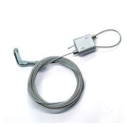 GeckoTeq Staaldraad met een 90° montage oog en Lus Hanger set