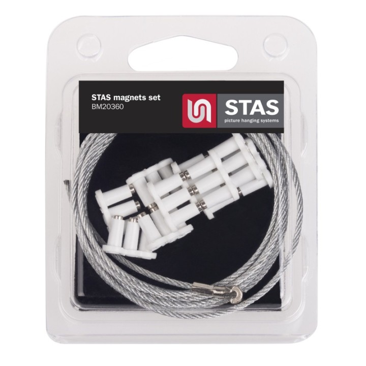 STAS magnets white (10 pieces)