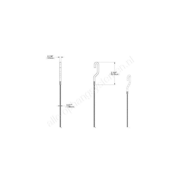 GeckoTeq 2,0mm Steel Wire for Classic Rail