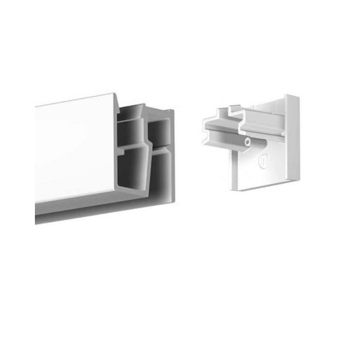 Newly R40 Rail end cap white – per piece