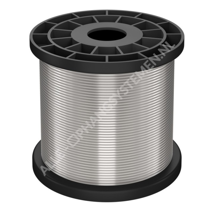 GeckoTeq Perlondraad 1,0mm - niet knoopbaar - per 2 meter