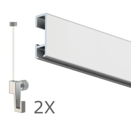Ophangset 2 meter BASIC - Artiteq kwaliteitsrail