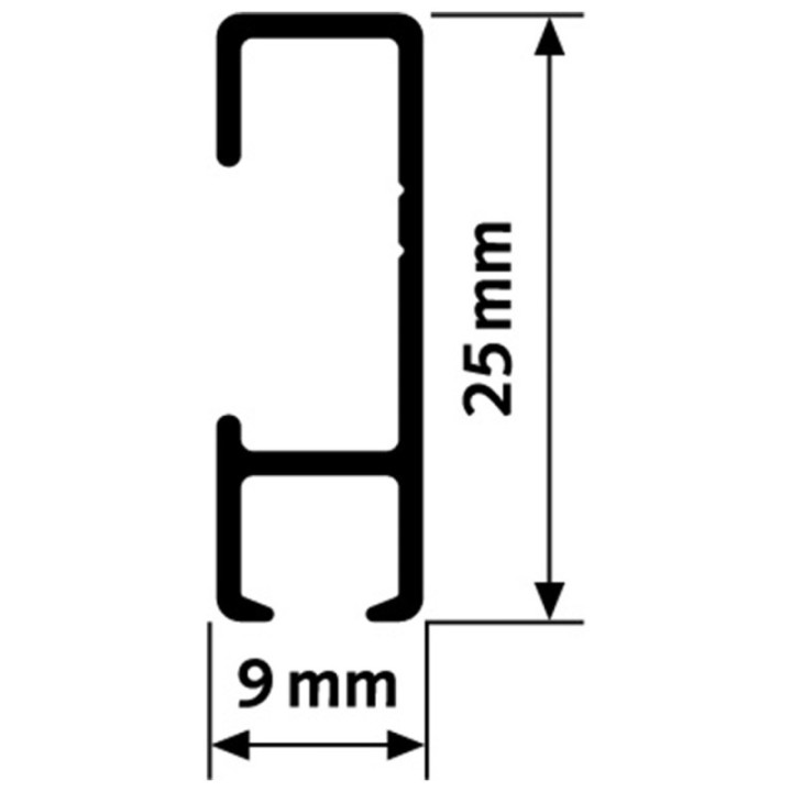 Ophangset 4 meter BASIC - Artiteq kwaliteitsrail