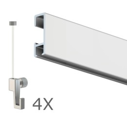Hanging set 6 meters BASIC - Artiteq quality rail