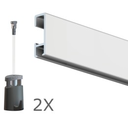 Ophangset 2 meter PRO - Artiteq kwaliteitsrail