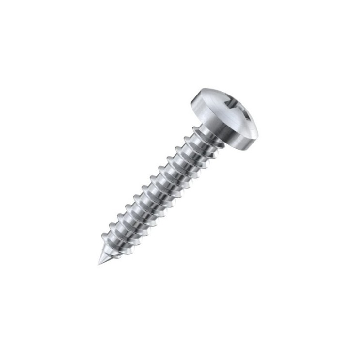 GeckoTeq Round Head Phillips Screw Stainless Steel - in 2 sizes