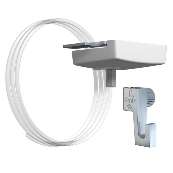 Artiteq Systeem Plafondklem met draad en mini haak