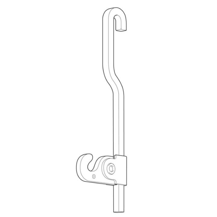 Newly 4x4mm Rod U-Top alu - for R30