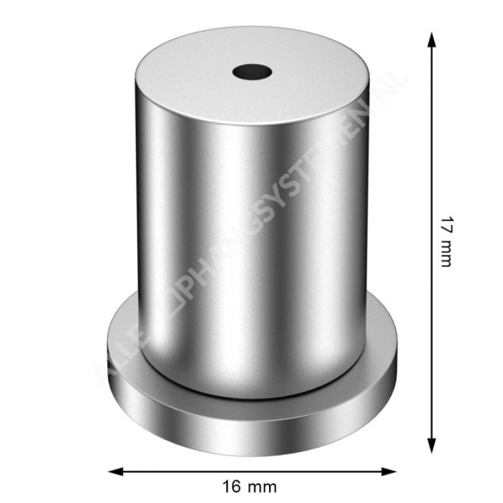 GeckoTeq Screw system ceiling Anchor for 1 wire - 25kg