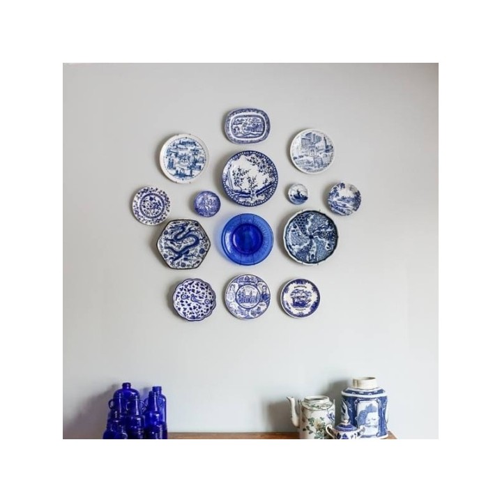 GeckoTeq Plate Hangers 5 sizes 9 to 41 cm in diameter in white