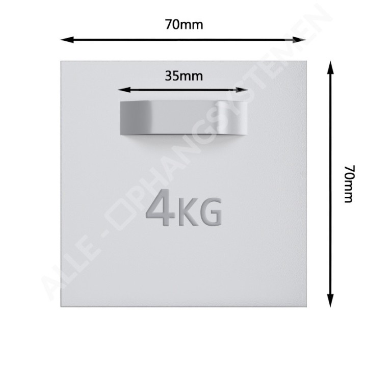 GeckoTeq Self-adhesive Dibond & Mirror hanger set (complete with accessories)