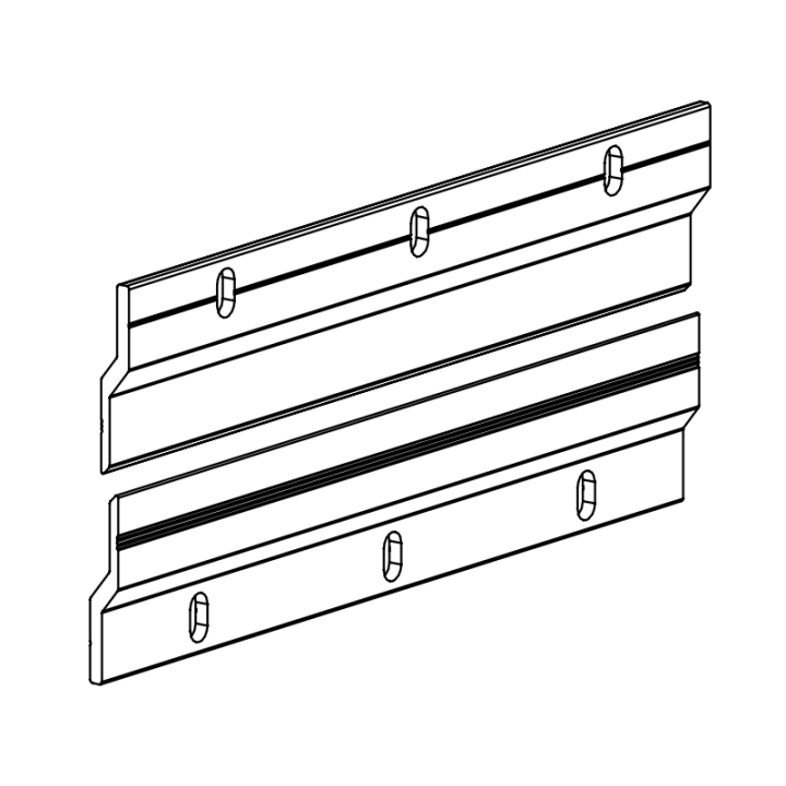 GeckoTeq Franse Cleat Systeem Ophang Rail - per set van 2