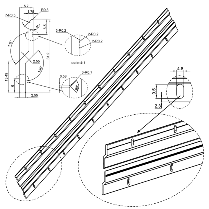 GeckoTeq Cleat Z Bar Ophang Rail - per set van 2 - in 8 lengte maten