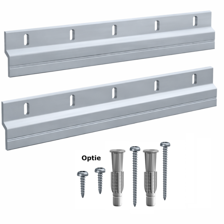 GeckoTeq Cleat Z Bar Ophang Rail - per set van 2 - in 8 lengte maten