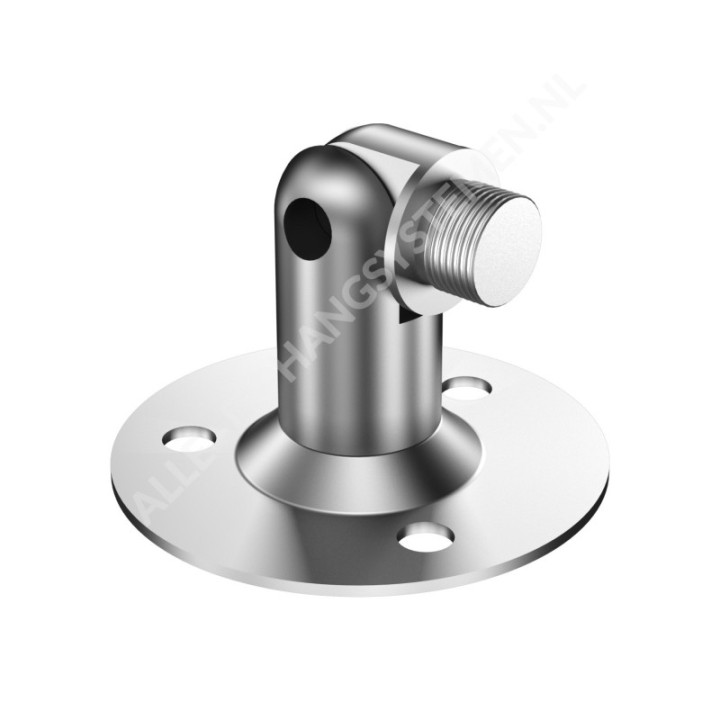 GeckoTeq Vernikkelde swivel joint (kantelbare koppeling)