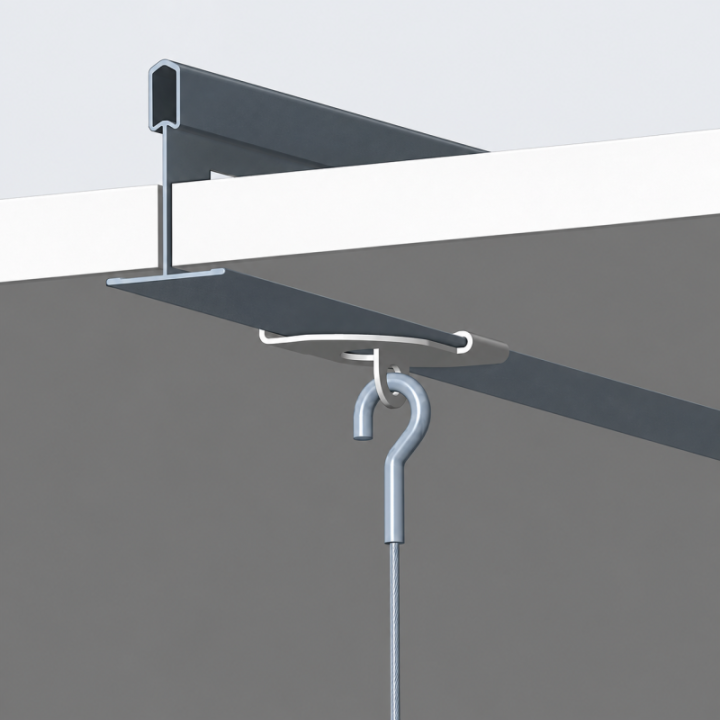 GeckoTeq 1,5mm Steel Wire with Mini hook - 200cm
