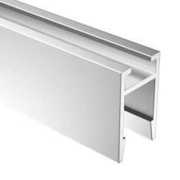 GeckoTeq Aluminium klem- en ophangrail voor akoestische PET-panelen 9/12/24mm – 20kg