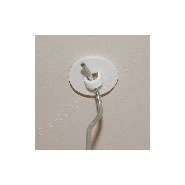 GeckoTeq Adhesive Ceiling Eye white - 20mm - per one