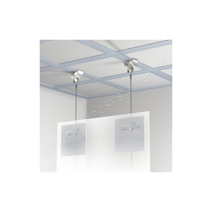 GeckoTeq 1,5mm staaldraad met haak - 2 meter
