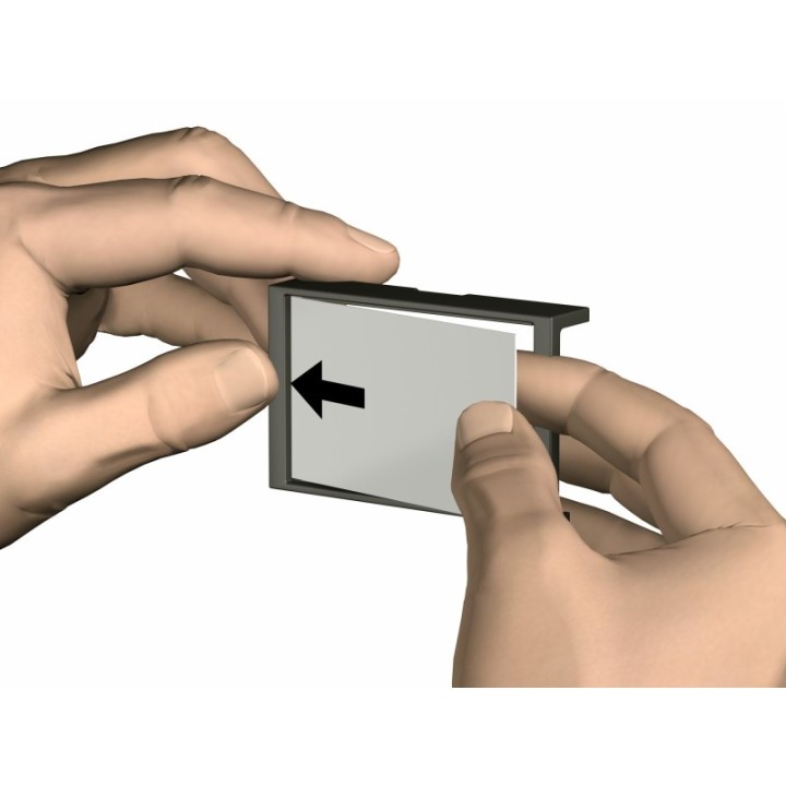 Artiteq Info Rail name clip "Me" - in 2 colours