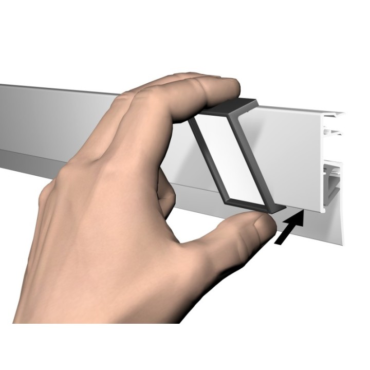 Artiteq Info Rail name clip "Me" - in 2 colours