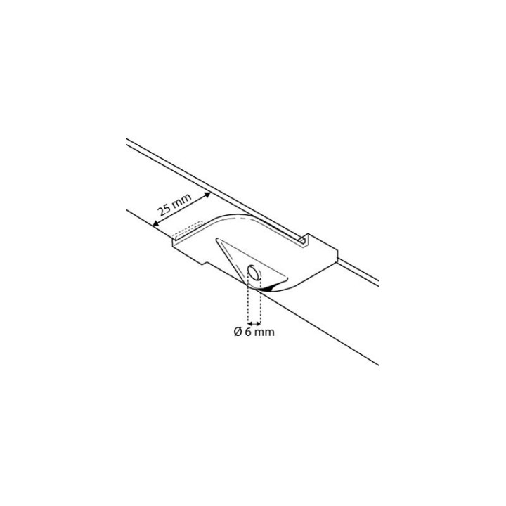 GeckoTeq Suspended Ceiling Clamp white plastic 5kg