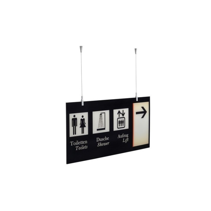 GeckoTeq Ceiling Cam Alu Cable System 6 mm - 10kg