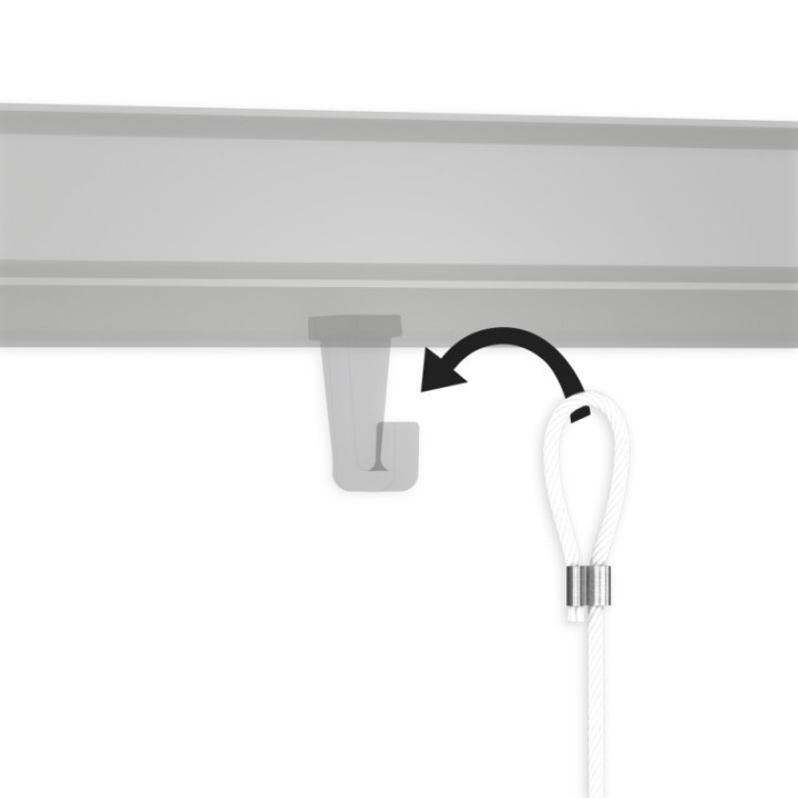 GeckoTeq 1,5mm Witte Staaldraad met Lus