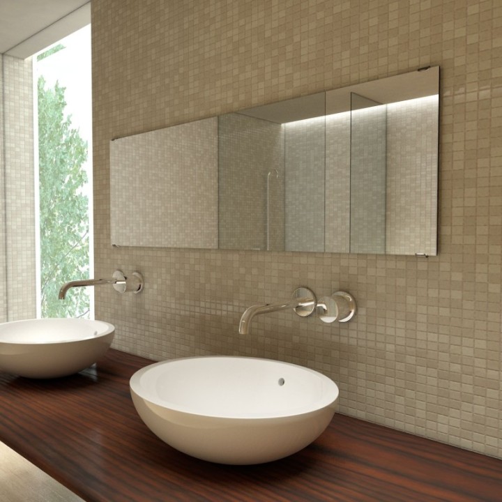 GeckoTeq Transparant DiBond Glas Forex Spiegel Muur Klem set - incl. schroeven