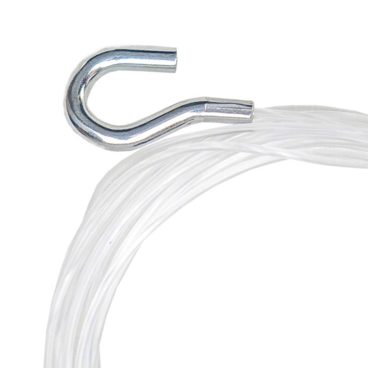 GeckoTeq 1,5mm perlon draad met haak - 2 meter