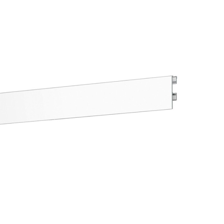 Tapestry Rail 200cm white incl. 2 Velcro strips - icw the Artiteq Click Rail Pro