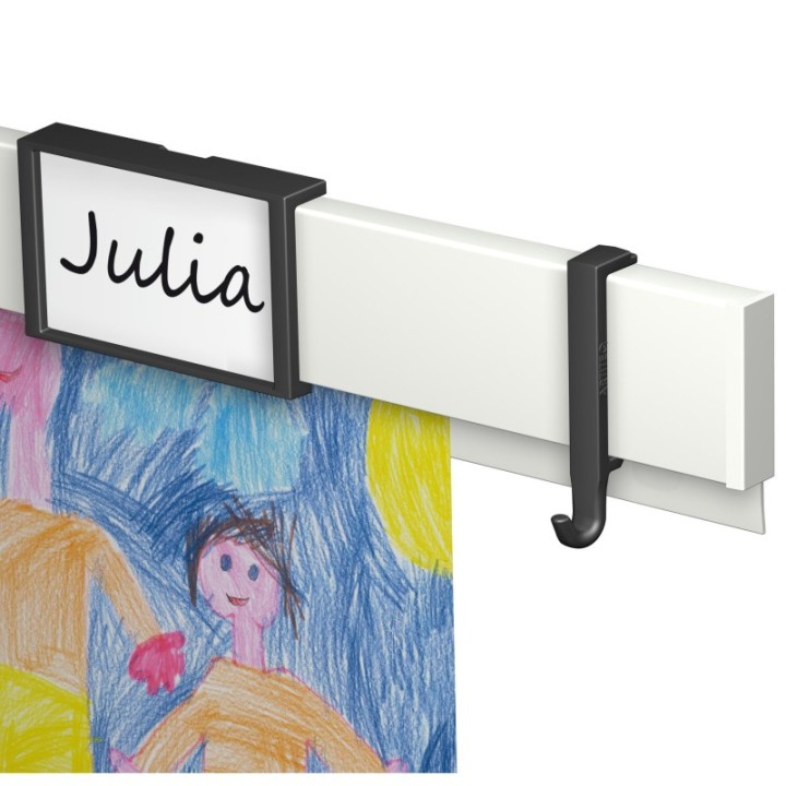 Artiteq Info Rails Clip Hanger 1kg - in 2 colours