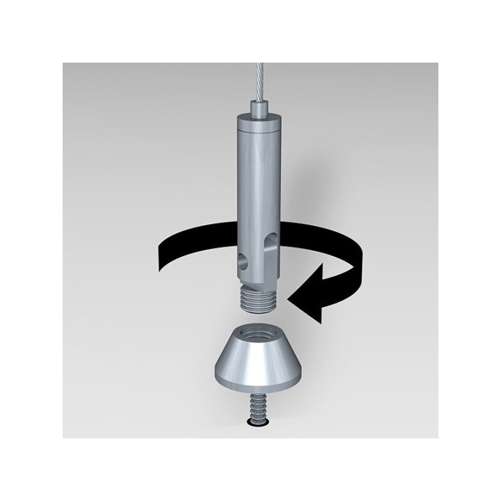 Artiteq 2,0mm Suspension Steel Wire (Set) incl. screws & plugs