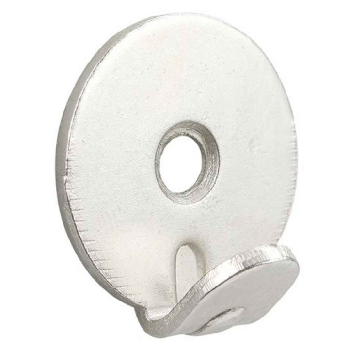 GeckoTeq Heavy Duty wall hooks 1 hole nickel plated