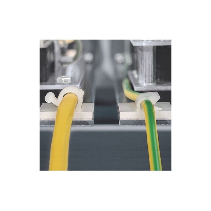 GeckoTeq Zelfklevende kabelhaken – Nylon wit (prijs per 2 stuks)