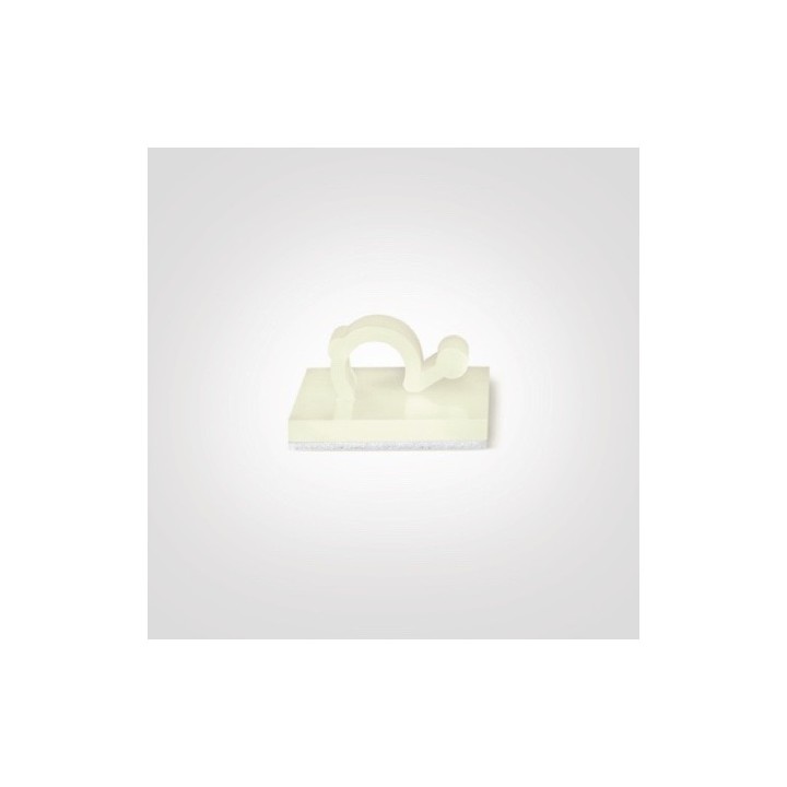 GeckoTeq Zelfklevende kabelhaken – Nylon wit (prijs per 2 stuks)