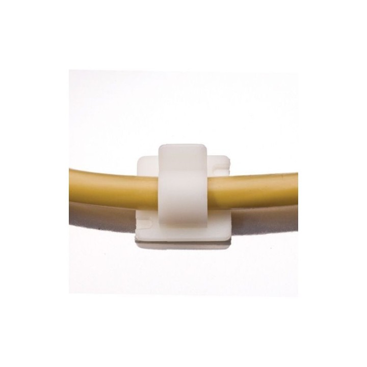 GeckoTeq Zelfklevende kabelhaak – Nylon wit