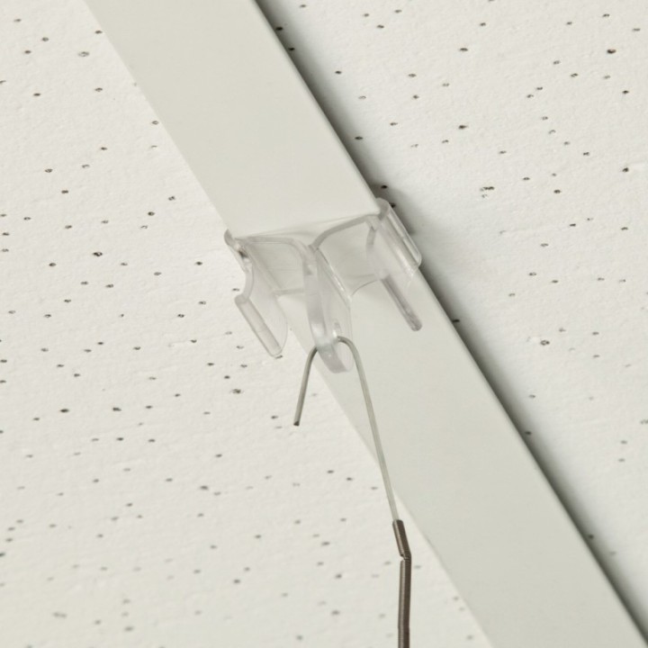 GeckoTeq Ceiling clip Clear Plastic - 5kg