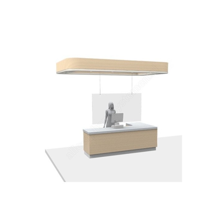 Geckoteq Ceiling clip metal in white & black - 7kg