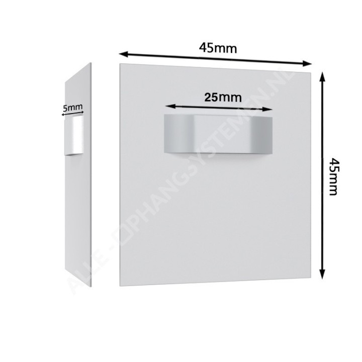 GeckoTeq Bulk Pack DiBond Glass Forex Mirror Hangers