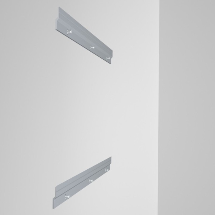 GeckoTeq Franse Cleat Systeem Ophang Rail - per set van 2