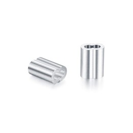 GeckoTeq Knelbus Draadklem 1,5 mm in zwart en alu