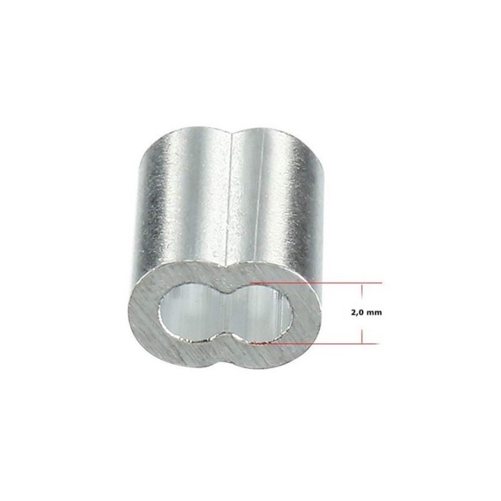 GeckoTeq Compression Bus Wire Clamp 2.0mm in black and aluminum