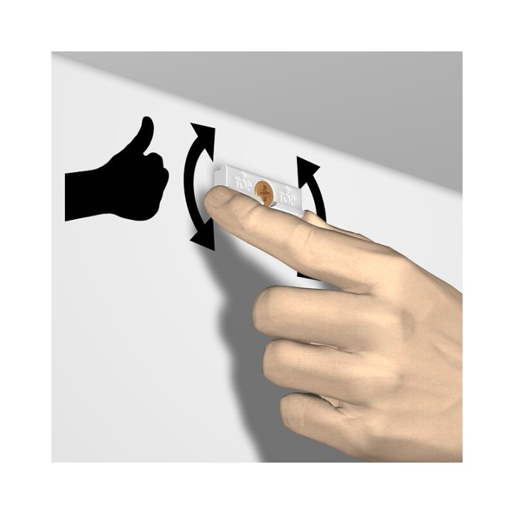 Artiteq Contour rail Click & Connect muurclip