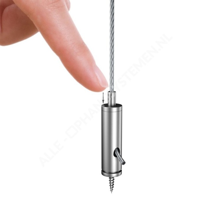 GeckoTeq Self-locking wire clamp with screw option - 20kg